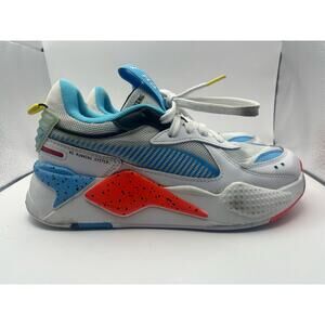 Puma RS-X Airbrush Jr White Red Blue Orange Running Shoes Men’s Size 6C